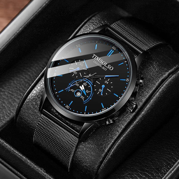 Elegant Cool Ultra-thin Calendar Quartz Watch